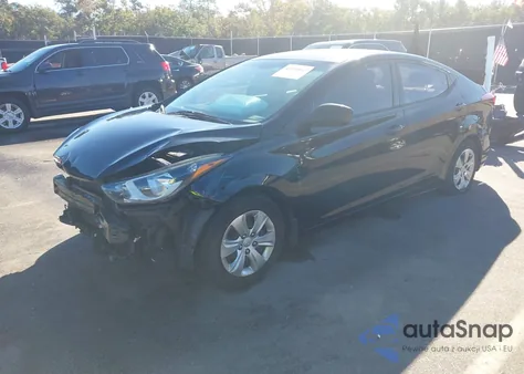 2016 Hyundai Elantra Se from USA, damaged, VIN KMHDH4AE9GU618587